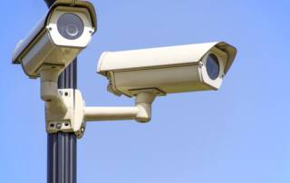 Mass surveillance cameras on the street