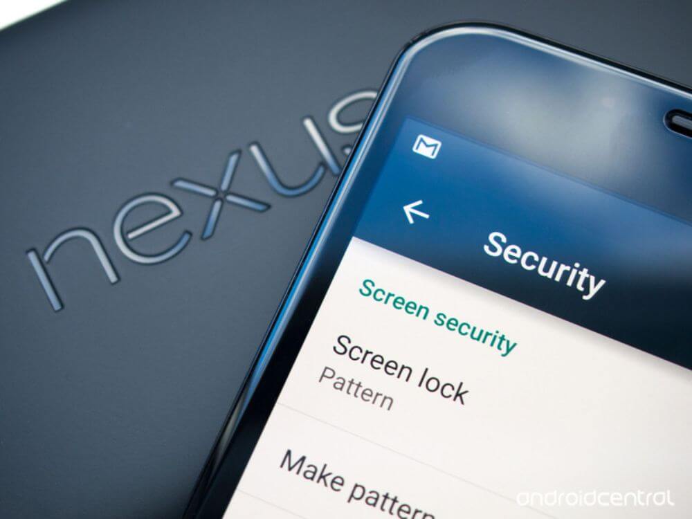 Android phone security screen lock settings 