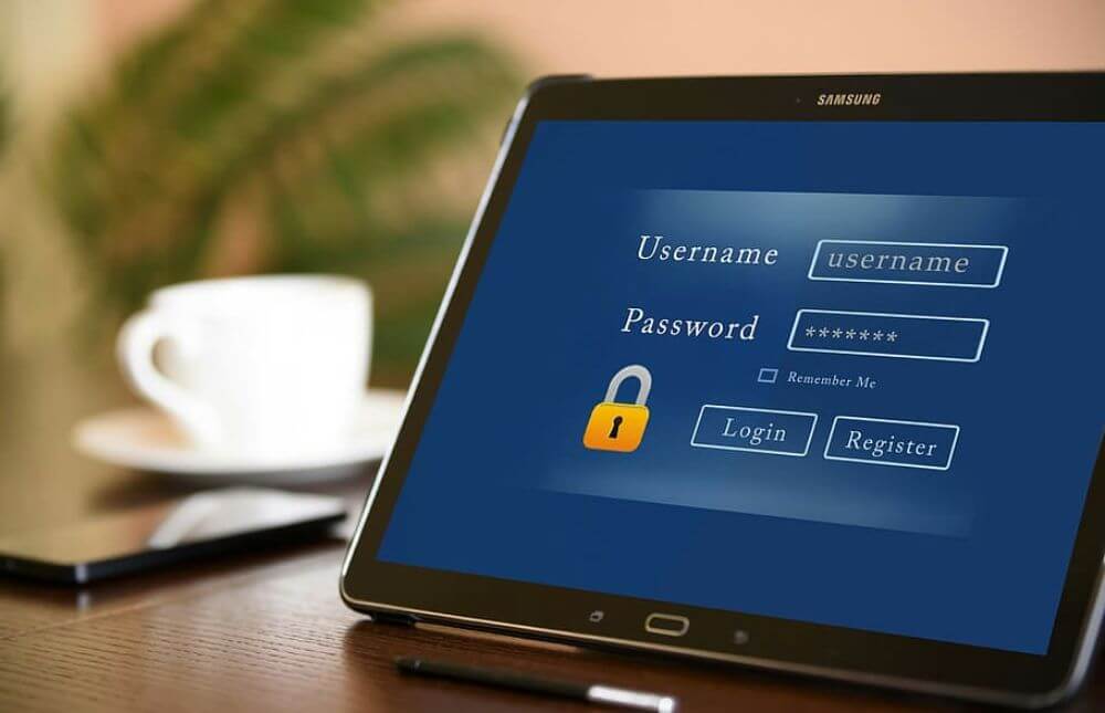 password protection on a laptop, app for saving passwords